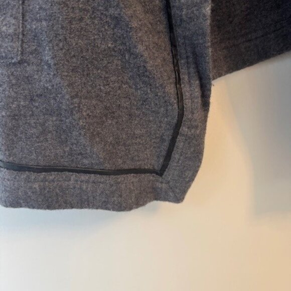 Scoop NYC 100% Wool Gray Waterfall Oversized Collar Cardigan - Picture 7 of 8